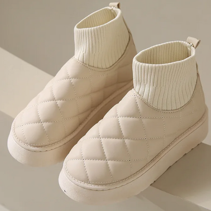 Amara Plush Boot (Cream)
