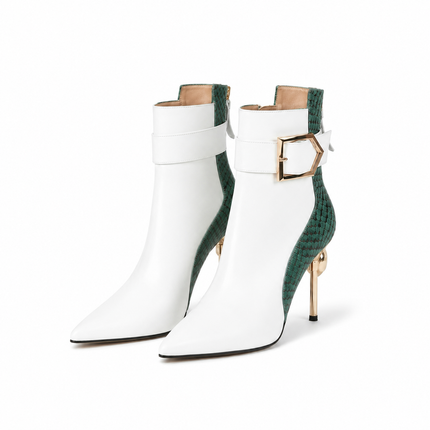Sienna Heel (White/Green)