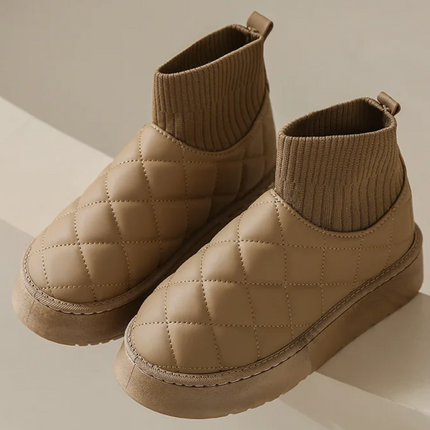 Amara Plush Boot (Khaki)