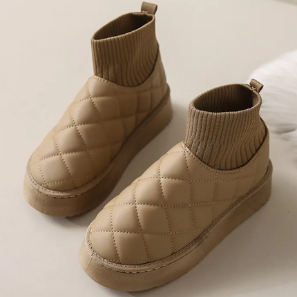 Amara Plush Boot (Khaki)