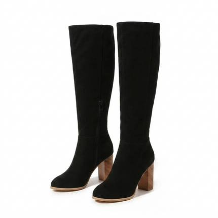Rosetta Block Heel Boots (Black)