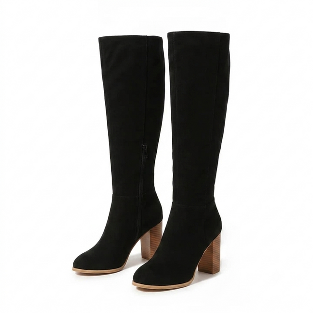 Rosetta Block Heel Boots (Black)