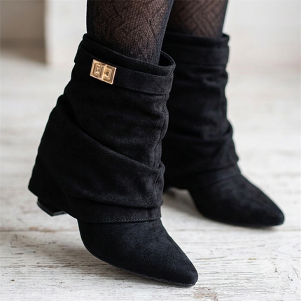 Atelier Knee-High Boots (Black PU)