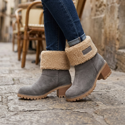 Juniper Fuzzie Boot (Gray)