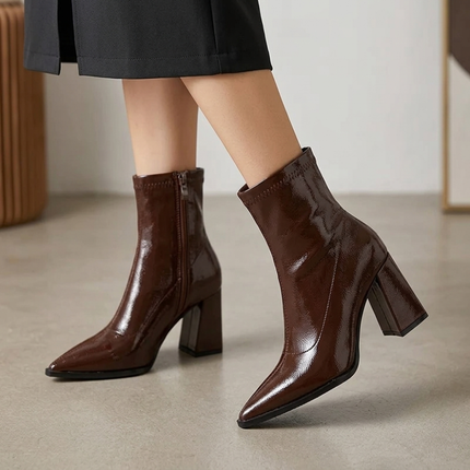 Gwendolyn Ankle Boots (Apricot)