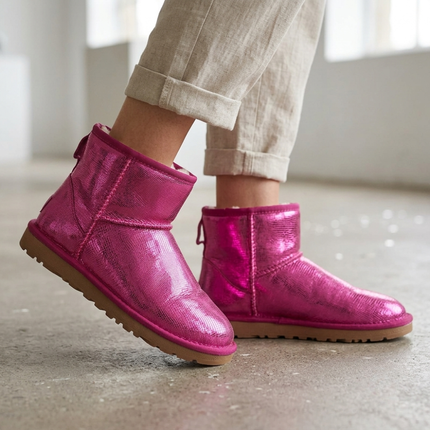 Freya Fuzzie Boot (Pink)