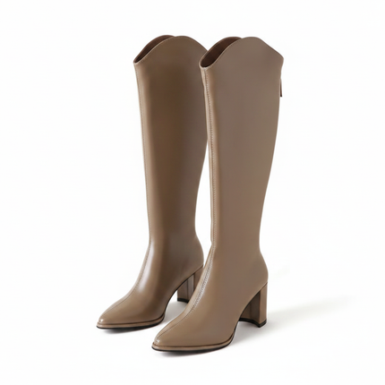 Saffron Knee-High Boot (Brown)