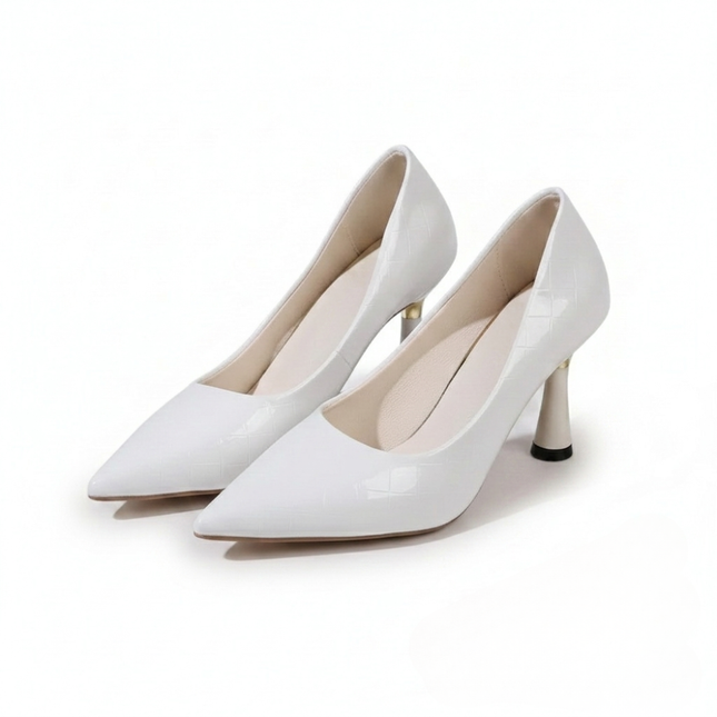 Vex Stiletto Pumps (White)