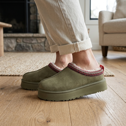 Hannah Platform Fuzzie (Green)