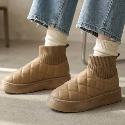Amara Plush Boot (Khaki)