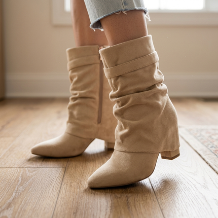 Atelier Knee-High Boots (Apricot Short)