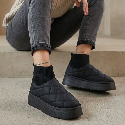 Amara Plush Boot (Black)