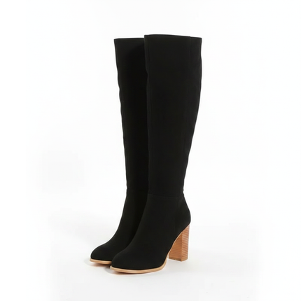 Rosetta Block Heel Boots (Black)