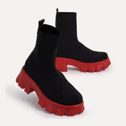 Harper Boot (Black/Red)