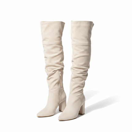 Theodora Over-Knee Boots (Brown)