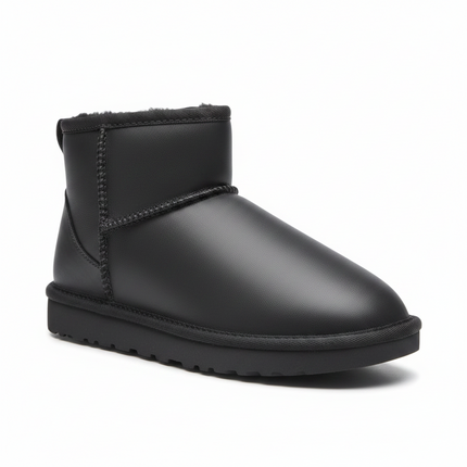 Freya Fuzzie Boot (Gray Leather)