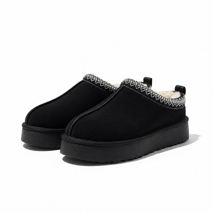 Hannah Platform Fuzzie (Black)