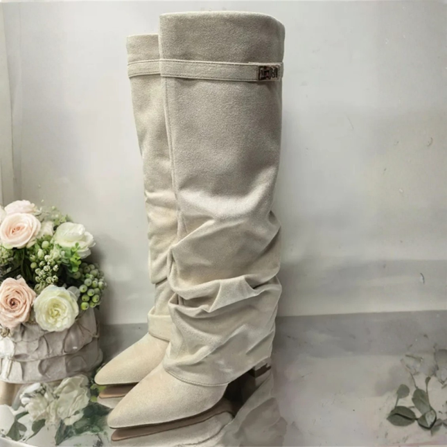 Atelier Knee-High Boots (White)