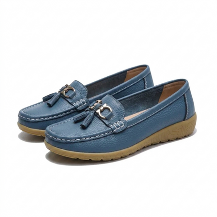 Luna Tassel Loafers (Black)