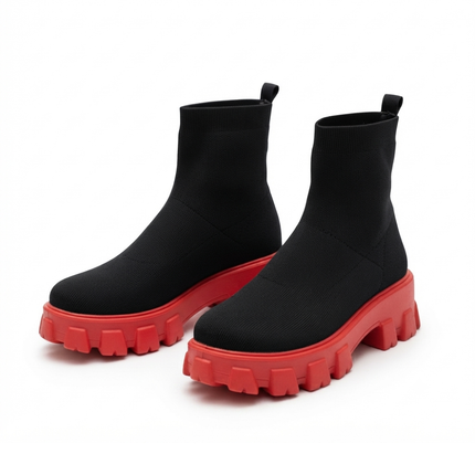Harper Boot (Black/Red)