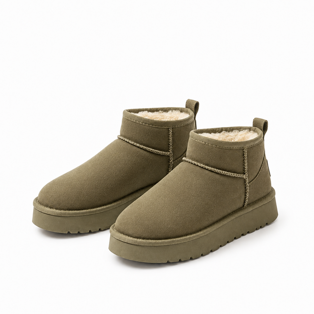 Thalia Fuzzie Boot (Green)