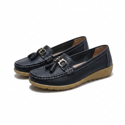 Luna Tassel Loafers (Gold)