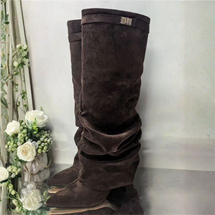 Atelier Knee-High Boots (Brown)