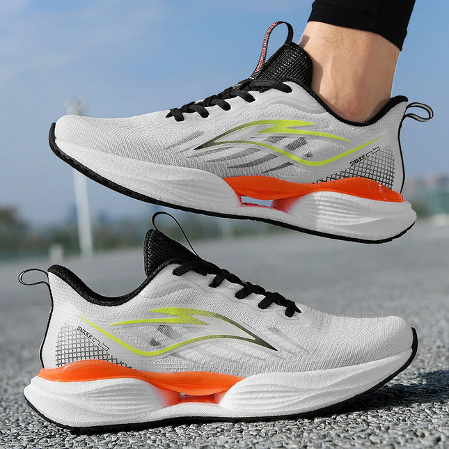Aurora Stride Runners (White + Red)