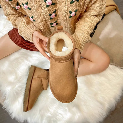Sophia Fuzzie Bootie (Khaki)
