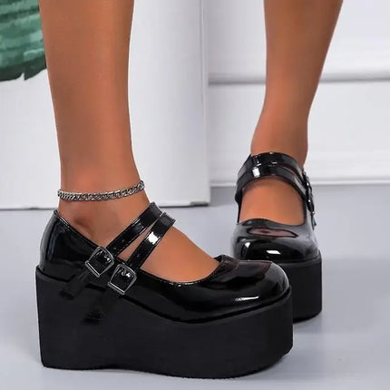 Midnight Mary Janes (Black Matte)