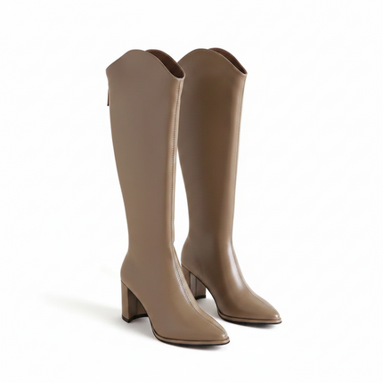 Saffron Knee-High Boot (Brown)