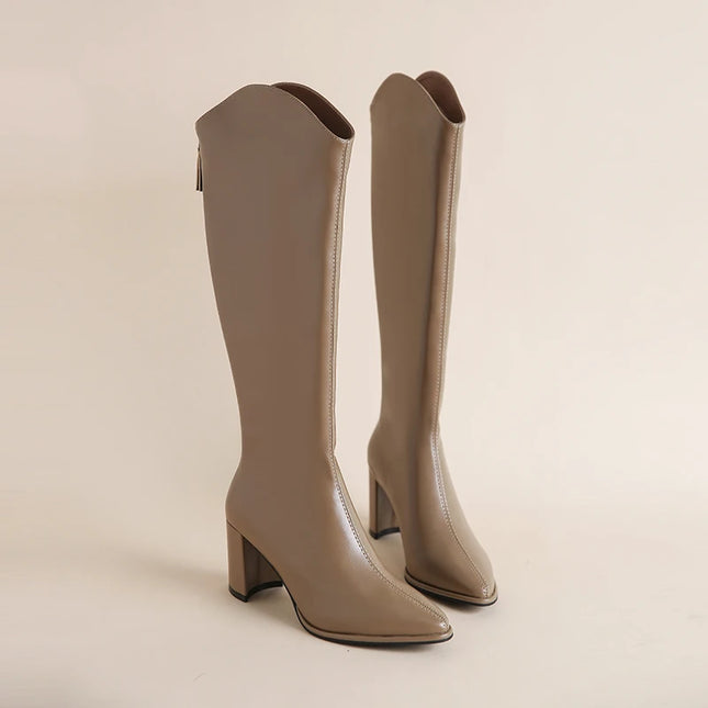 Saffron Knee-High Boot (Brown)