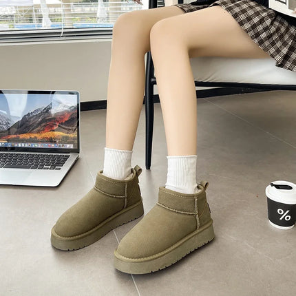 Thalia Fuzzie Boot (Green)