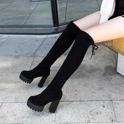Nova Knee-High Boot (Suede)