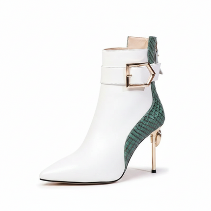 Sienna Heel (White/Green)