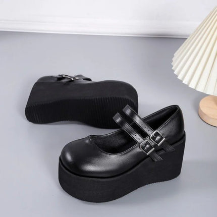 Midnight Mary Janes (Black Matte)