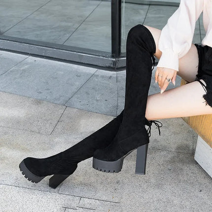 Nova Knee-High Boot (Suede)