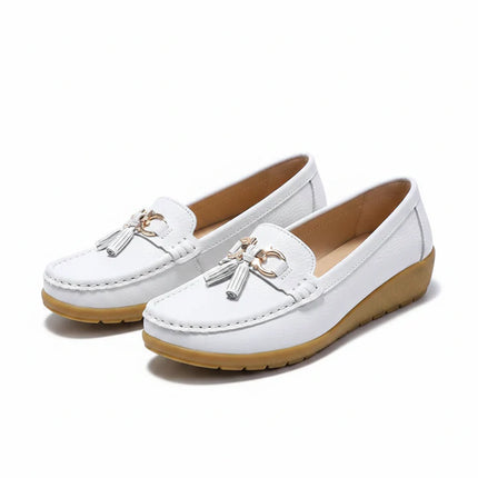 Luna Tassel Loafers (Dark Gray)