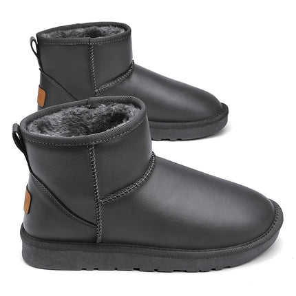 Freya Fuzzie Boot (Black Leather)