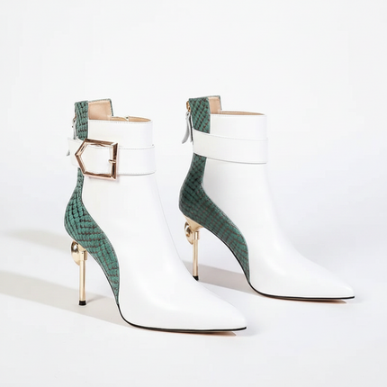 Sienna Heel (White/Green)