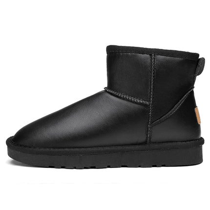 Freya Fuzzie Boot (Black Leather)