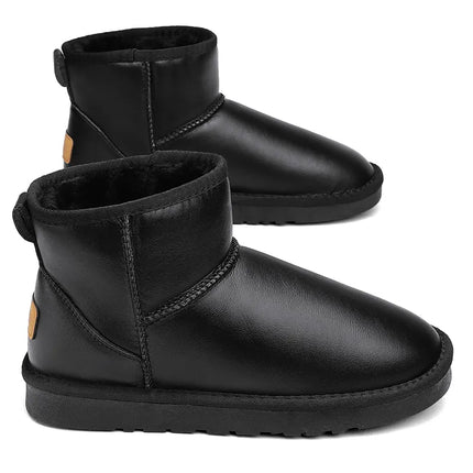 Freya Fuzzie Boot (Gray Leather)