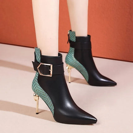 Sienna Heel (Black/Green)