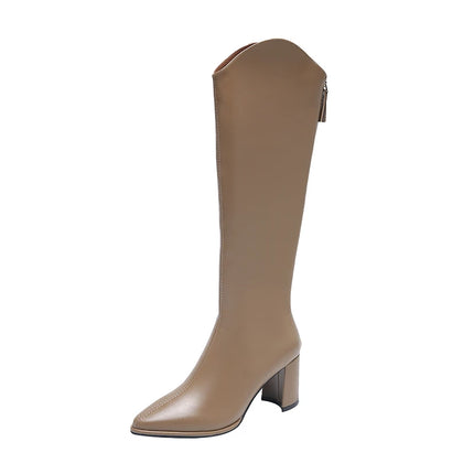 Saffron Knee-High Boot (Beige)