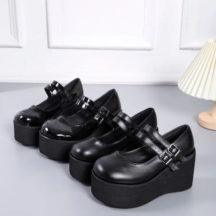 Midnight Mary Janes (Black Matte)