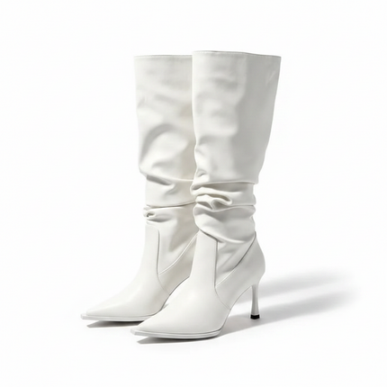 Celestia Stiletto Boots (Black)