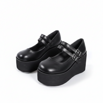 Midnight Mary Janes (Black Matte)