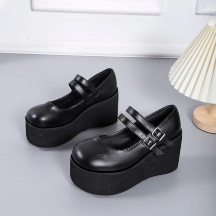 Midnight Mary Janes (Black Matte)