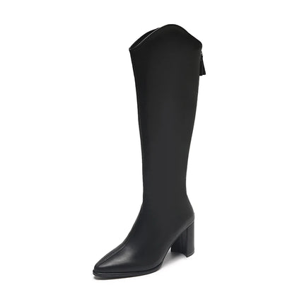 Saffron Knee-High Boot (Beige)
