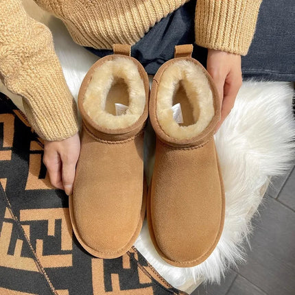 Sophia Fuzzie Bootie (Khaki)